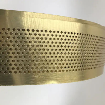 मुड़ा हुआ किनारा शब्द साइन ब्रश एल्यूमीनियम कॉइल पट्टी के साथ गोल्डन एल्यूमीनियम टेप कॉइल