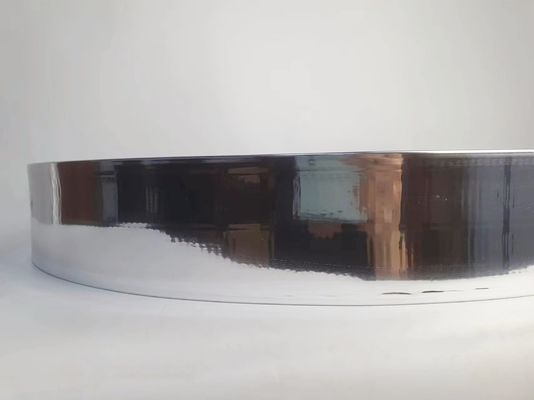 कस्टम एल्यूमीनियम ट्रिम कैप कॉइल हाथ झुकने ब्रश सोने चांदी कठोरता 68MM-93MM