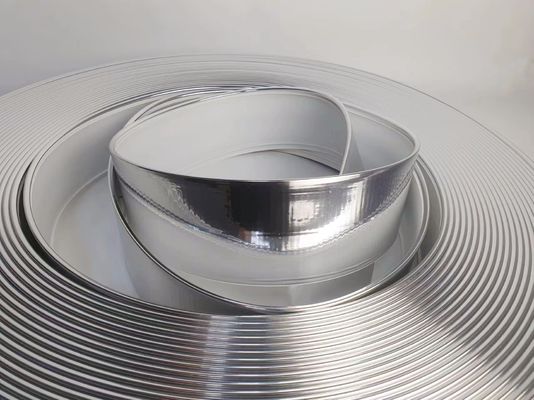 कस्टम एल्यूमीनियम ट्रिम कैप कॉइल हाथ झुकने ब्रश सोने चांदी कठोरता 68MM-93MM