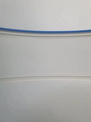 प्लास्टिक एल्यूमीनियम ट्रिम कैप कॉइल 70MM 50M रोल एल्यूमीनियम मिश्र धातु कठोरता