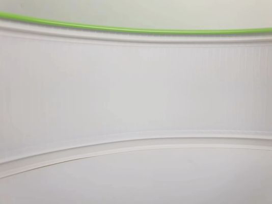 हरे रंग का एल्यूमीनियम ट्रिम कैप रोल एल्यूमीनियम कठोरता हाथ झुकने की विधि 50M लंबाई