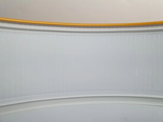 चैनल पत्र एल्यूमीनियम ट्रिम कैप के साथ 70 मिमी चौड़ाई में पीला एल्यूमीनियम चैनल पत्र