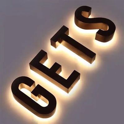 आउटडोर स्टोर पत्र साइन एलईडी एक्रिलिक कस्टम साइन रोशनी चैनल पत्र