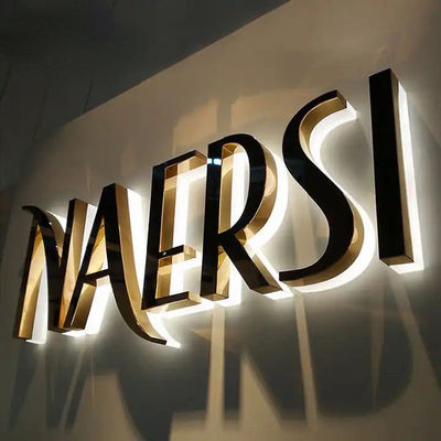 एल्यूमीनियम एलईडी चैनल साइन सिग्नलिंग कस्टम डिजाइन बैकलिट चैनल अक्षर